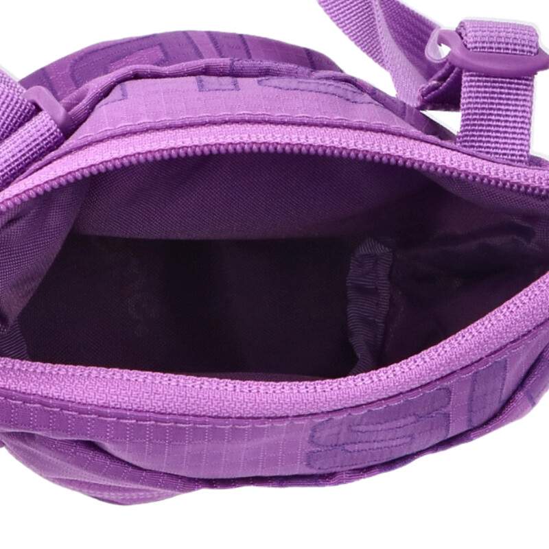 SUPREME 21AW Box Logo Nylon Neck Pouch Size ONE SIZE Purple