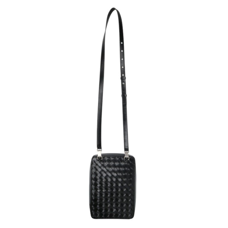BOTTEGA VENETA Intrecciato Leather Shoulder Size ONE Black