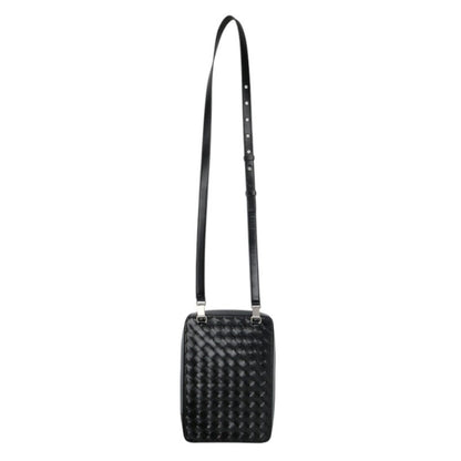 BOTTEGA VENETA Intrecciato Leather Shoulder Size ONE Black