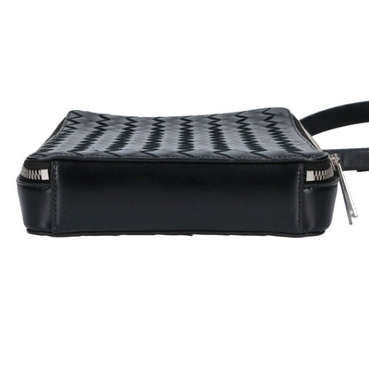 BOTTEGA VENETA Intrecciato Leather Shoulder Size ONE Black