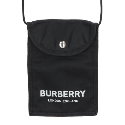 Burberry Logo Print Nylon Shoulder Bag Black Size ONE SIZE