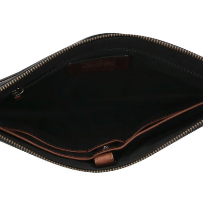 COACH Leather Shoulder Bag Brown Size ONE SIZE