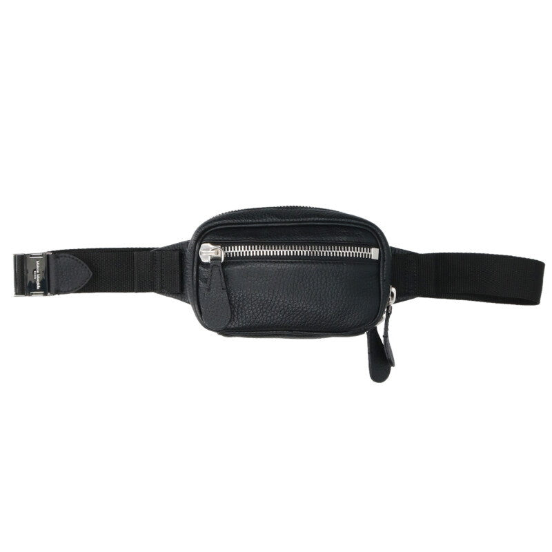 Maison Margiela 20SS 4-Stitch Leather Waist Shoulder Bag Black