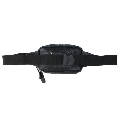 Maison Margiela 20SS 4-Stitch Leather Waist Shoulder Bag Black