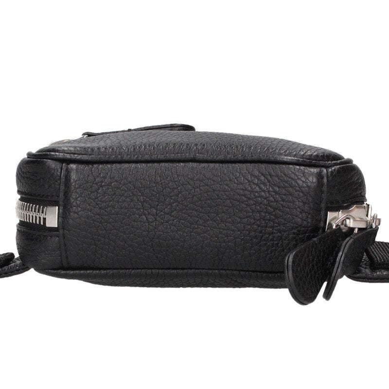 Maison Margiela 20SS 4-Stitch Leather Waist Shoulder Bag Black
