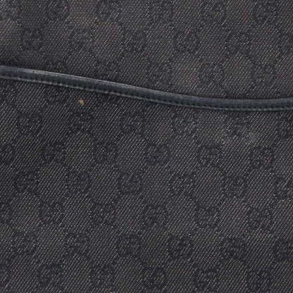 GUCCI 509635 GG Supreme Denim Shoulder Bag Black