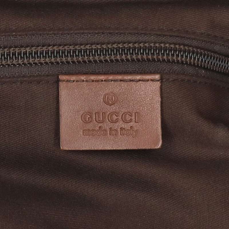 GUCCI GG Supreme Shoulder Bag White/Brown Size ONE SIZE