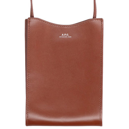A.P.C. Jamie Leather Neck Pouch Brown Size ONE SIZE
