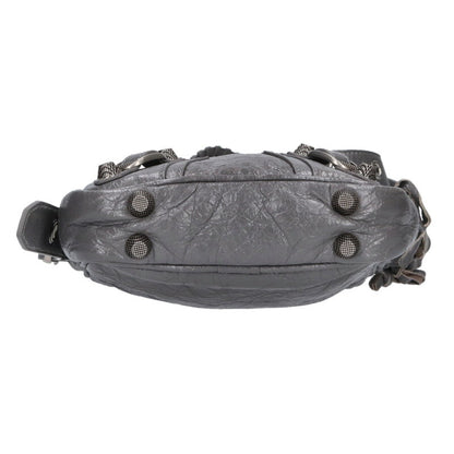 BALENCIAGA Le Cagole Studded Bag Gray Size ONE SIZE