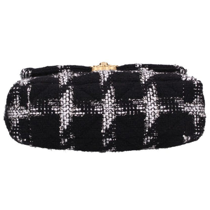 CHANEL 19 Coco Mark Tweed Chain Shoulder Bag Size ONE SIZE