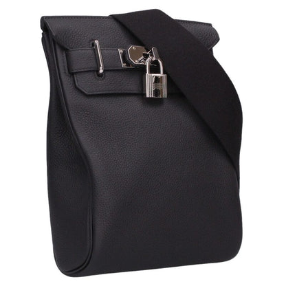 HERMES Accad PM W Stamp Leather Shoulder Bag Size ONE SIZE