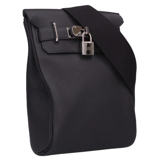 HERMES Accad PM W Stamp Leather Shoulder Bag Size ONE SIZE
