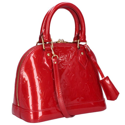 LOUISVUITTON Alma BB Monogram Vernis Bag Red Size ONE SIZE