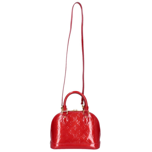 LOUISVUITTON Alma BB Monogram Vernis Bag Red Size ONE SIZE