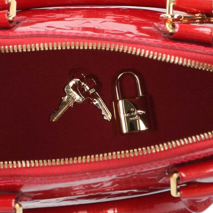LOUISVUITTON Alma BB Monogram Vernis Bag Red Size ONE SIZE