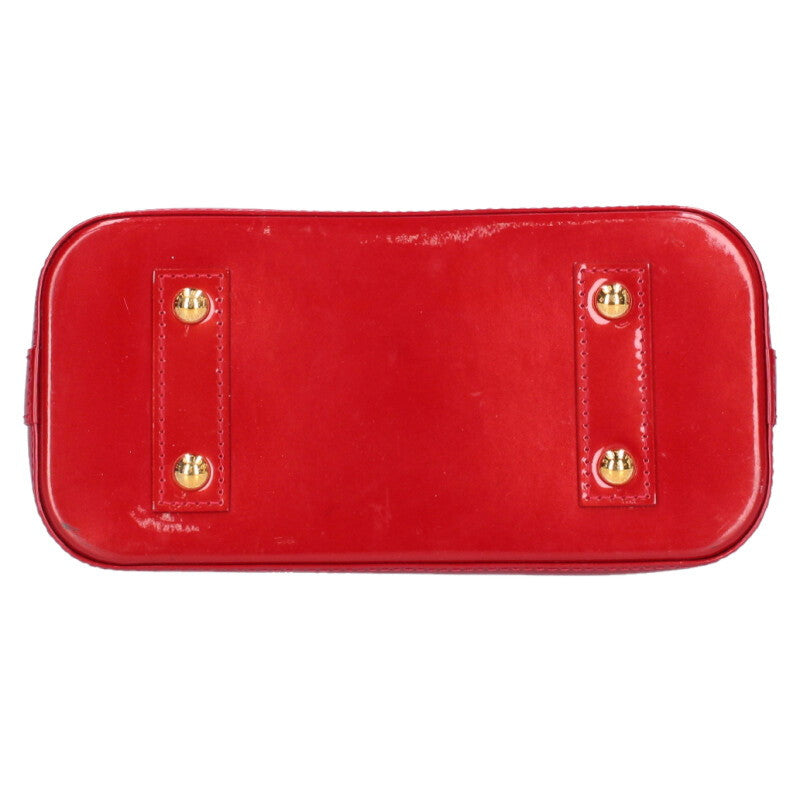 LOUISVUITTON Alma BB Monogram Vernis Bag Red Size ONE SIZE