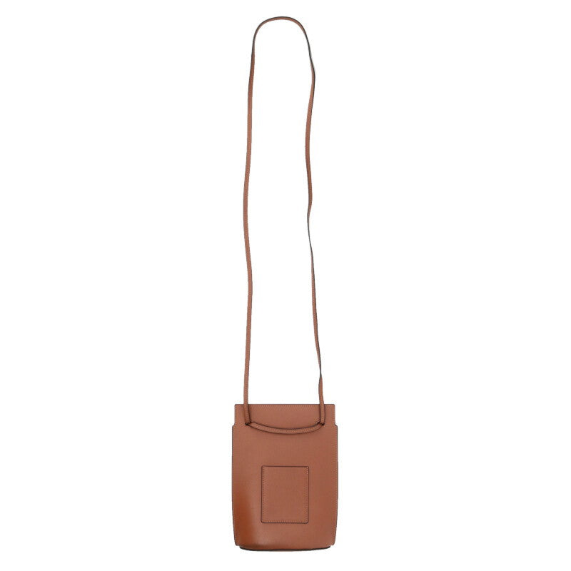 LOEWE Dice Pocket Leather Shoulder Bag Brown Size ONE SIZE