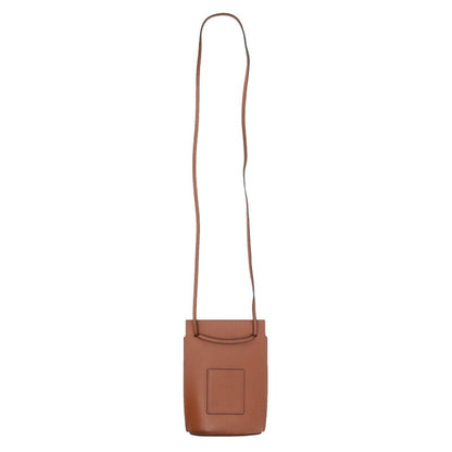 LOEWE Dice Pocket Leather Shoulder Bag Brown Size ONE SIZE