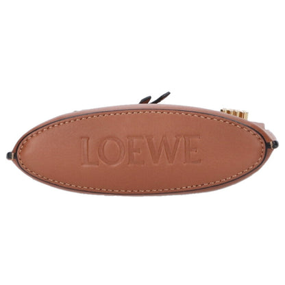 LOEWE Dice Pocket Leather Shoulder Bag Brown Size ONE SIZE