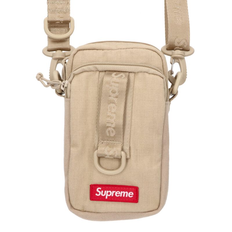 SUPREME 26SS Box Logo Shoulder Bag Beige/Red Size ONE SIZE