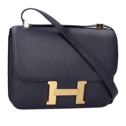 HERMES Constance 23 Veau Epsom Leather Navy Size ONE SIZE
