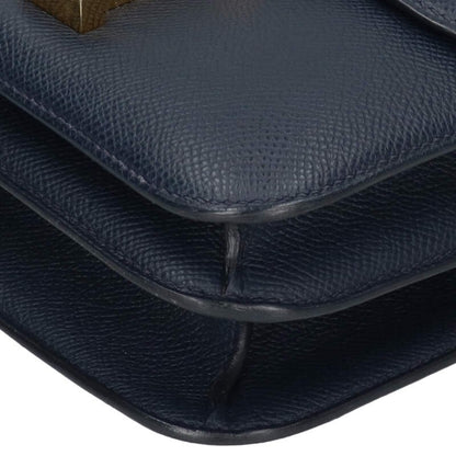 HERMES Constance 23 Veau Epsom Leather Navy Size ONE SIZE