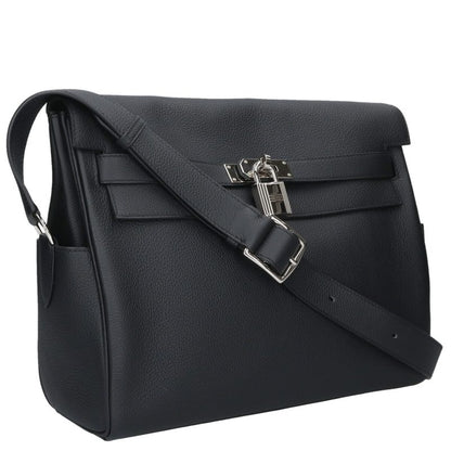 HERMES Kelly Messenger 32 Togo Leather Black Size ONE SIZE