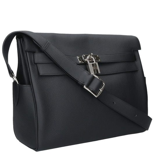 HERMES Kelly Messenger 32 Togo Leather Black Size ONE SIZE