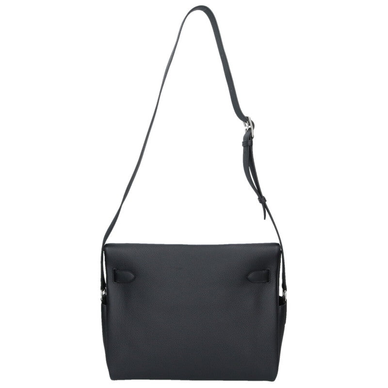 HERMES Kelly Messenger 32 Togo Leather Black Size ONE SIZE