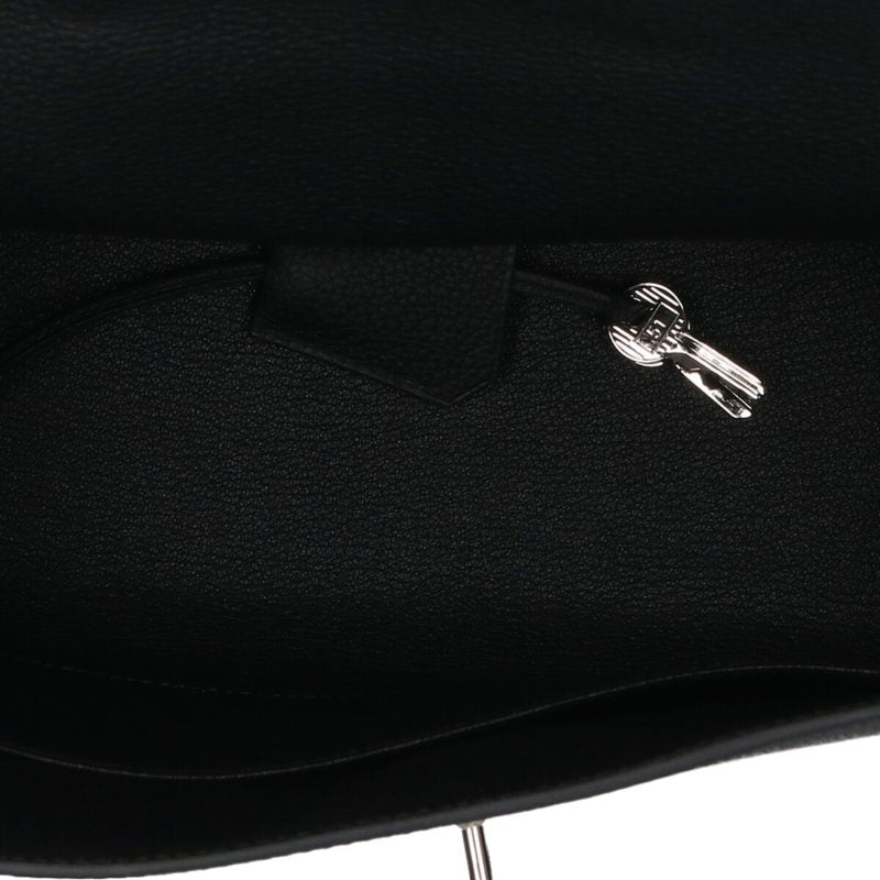 HERMES Kelly Messenger 32 Togo Leather Black Size ONE SIZE