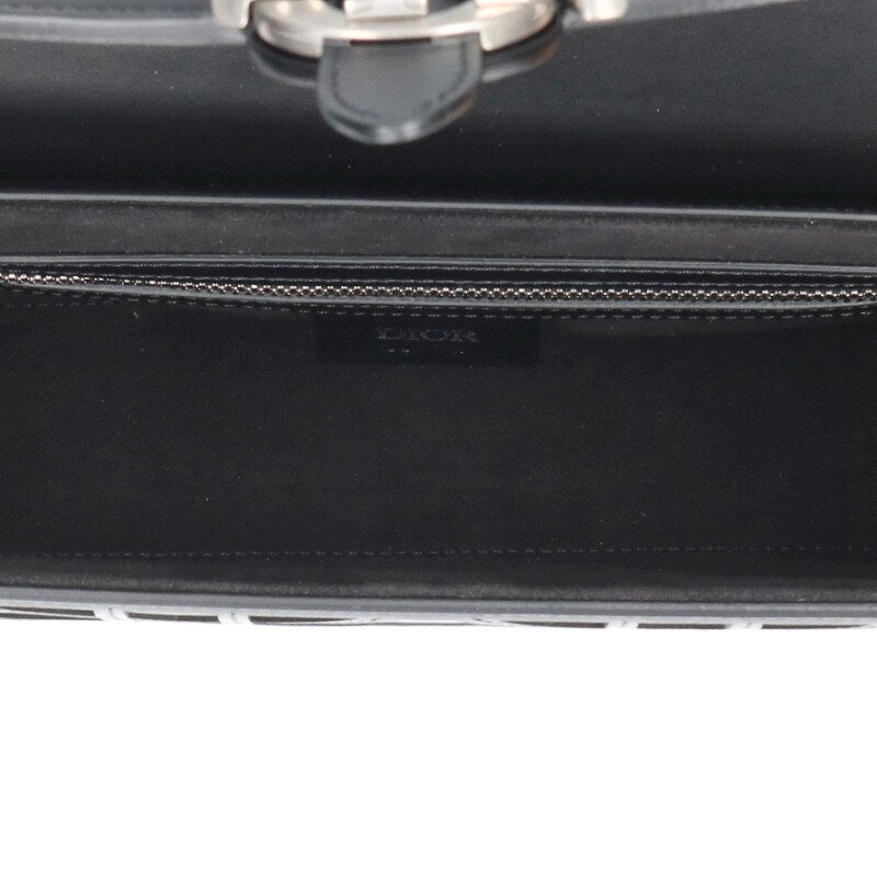 DIOR Cannage Cosmo Leather Shoulder Bag Black Size ONE SIZE