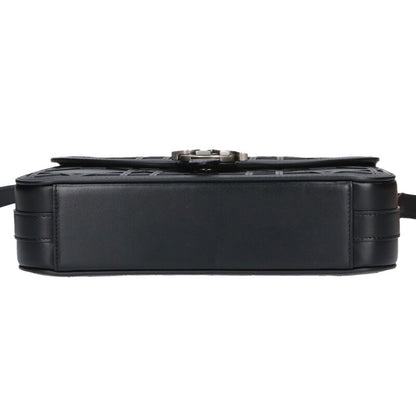 DIOR Cannage Cosmo Leather Shoulder Bag Black Size ONE SIZE