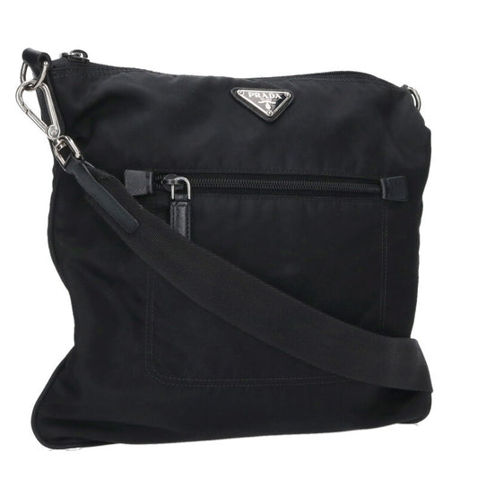 PRADA Black Nylon Shoulder Bag Size ONE SIZE