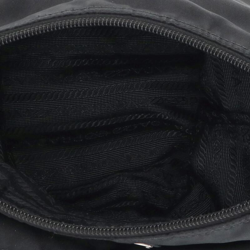 PRADA Black Nylon Shoulder Bag Size ONE SIZE