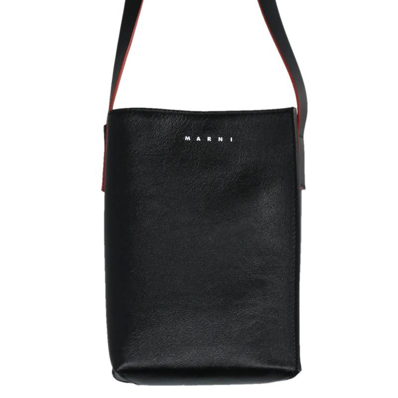 MARNI SBMQ0040Q0 Bicolor Leather Shoulder Bag Size ONE SIZE