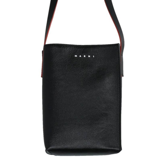MARNI SBMQ0040Q0 Bicolor Leather Shoulder Bag Size ONE SIZE