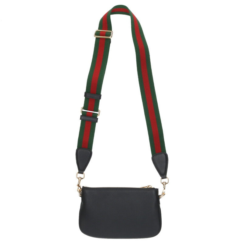 GUCCI GG Blondie Leather Mini Bag Black Size ONE SIZE