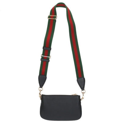 GUCCI GG Blondie Leather Mini Bag Black Size ONE SIZE
