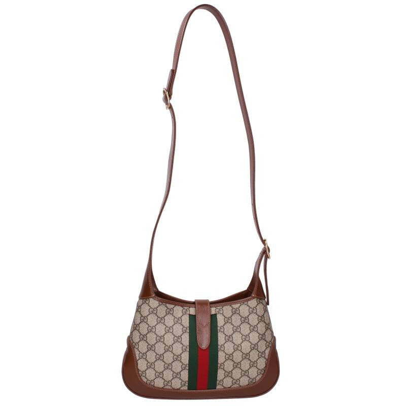 GUCCI Jackie 1961 GG Small Shoulder Bag Brown Size ONE SIZE