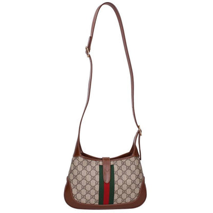 GUCCI Jackie 1961 GG Small Shoulder Bag Brown Size ONE SIZE
