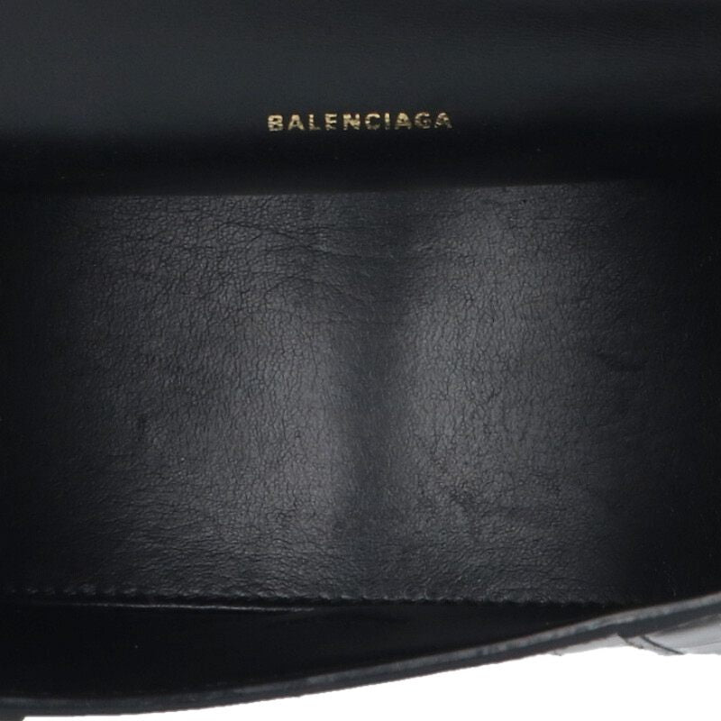BALENCIAGA Hourglass XS Leather Shoulder Bag Size ONE SIZE