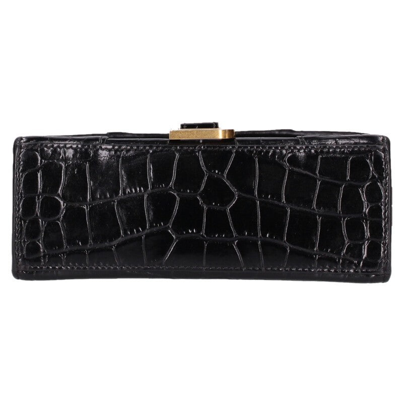 BALENCIAGA Hourglass XS Leather Shoulder Bag Size ONE SIZE