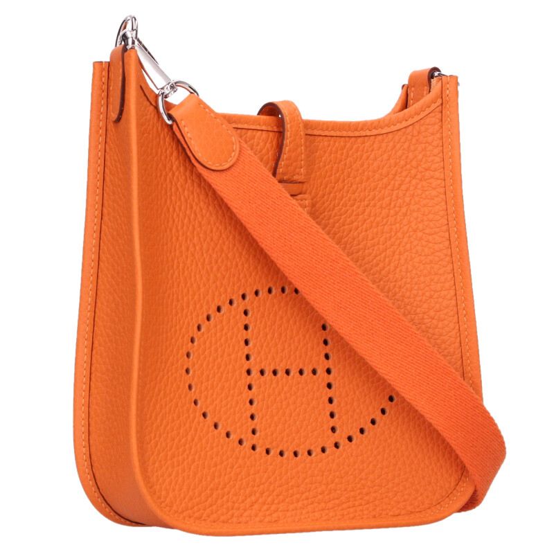 HERMES Evelyne TPM Taurillon Clemence Orange Size ONE SIZE