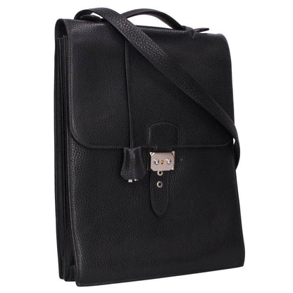 HERMES Sac a Depeches Fjord Leather Shoulder Size ONE SIZE
