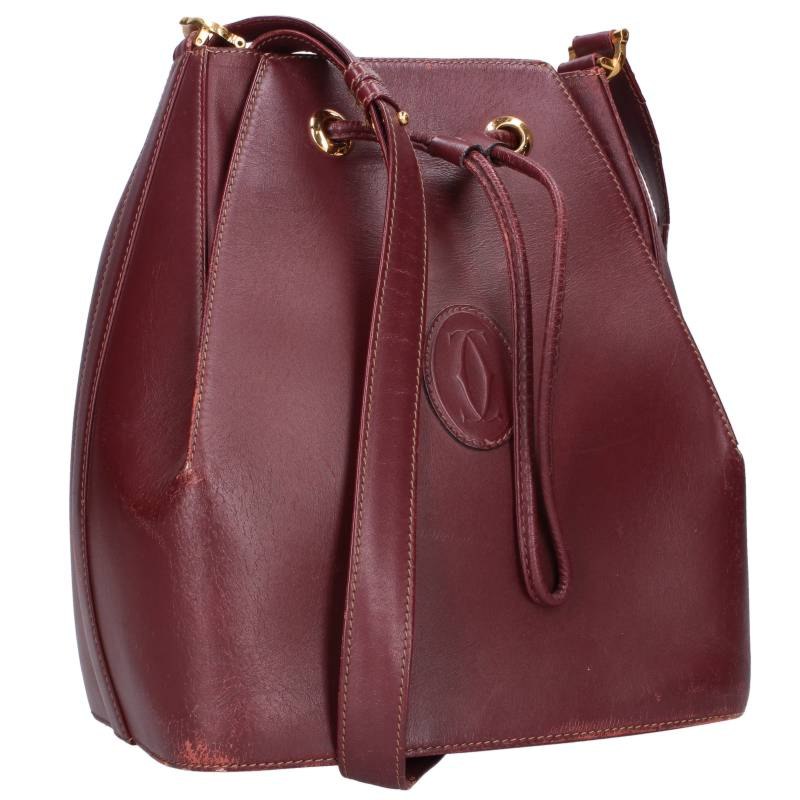 Cartier Must Line Leather Shoulder Bag Size ONE SIZE