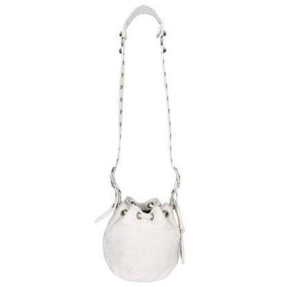 BALENCIAGA Lucagole XS Studded Bag White Size ONE SIZE