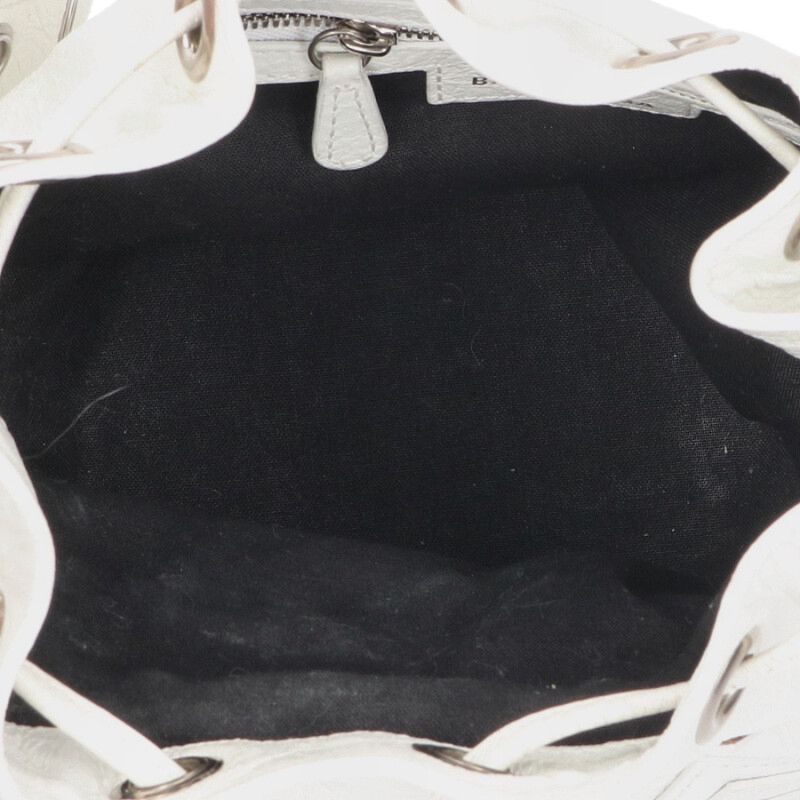 BALENCIAGA Lucagole XS Studded Bag White Size ONE SIZE