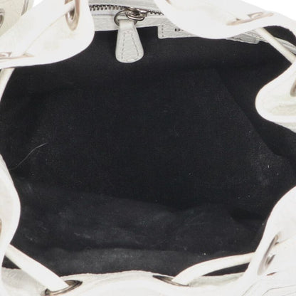 BALENCIAGA Lucagole XS Studded Bag White Size ONE SIZE