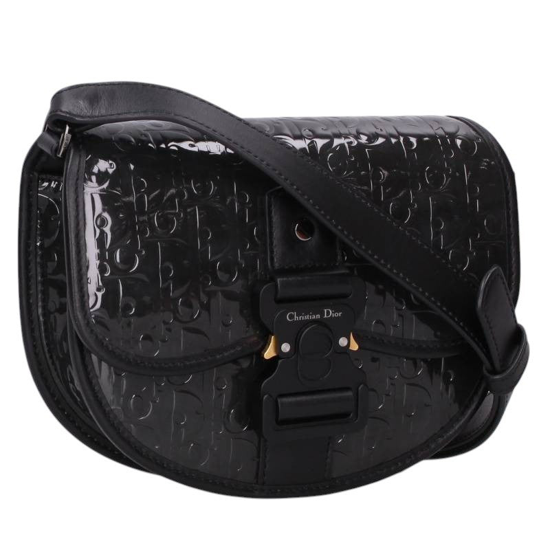 DIOR Gallop Mini Oblique Embossed Bag Black Size ONE SIZE