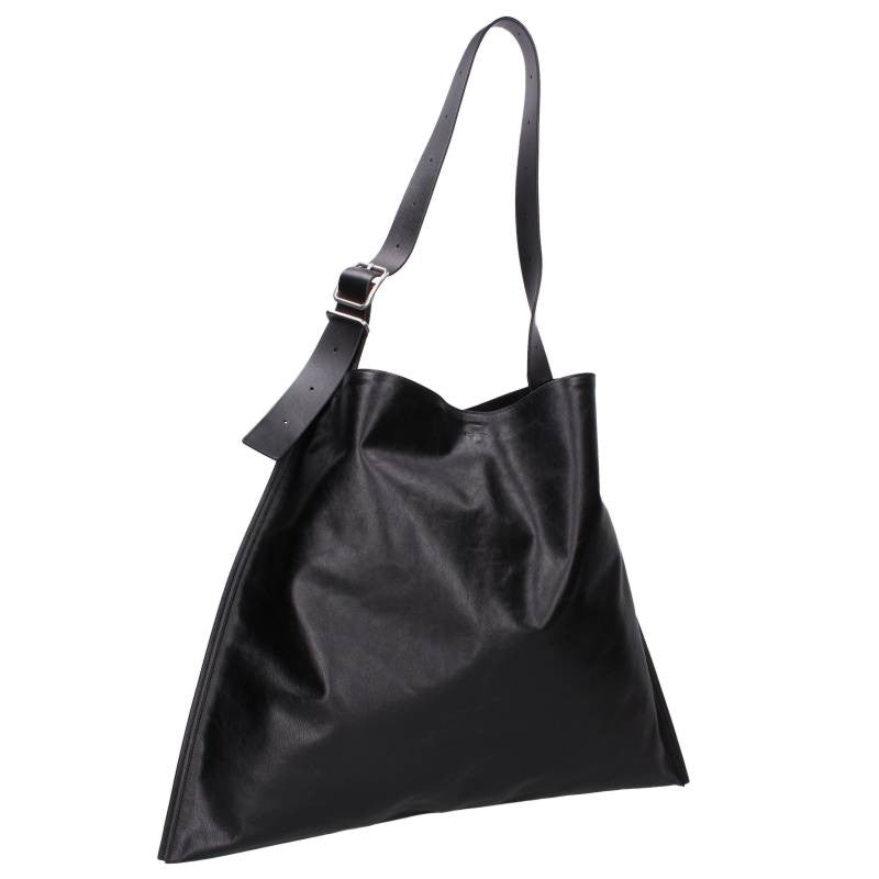 JILSANDER Belt Hobo Leather Shoulder Bag Black Size ONE SIZE